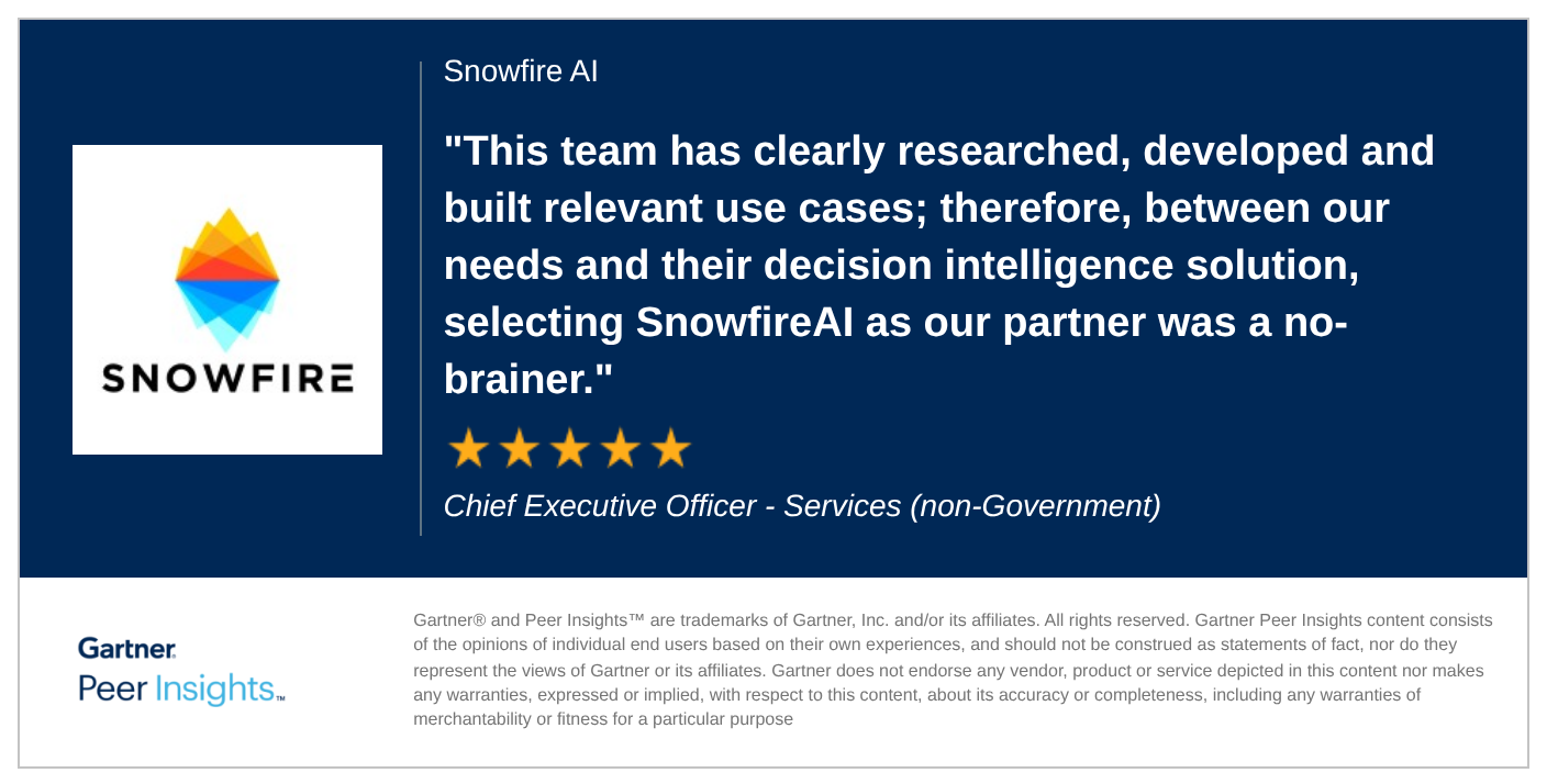 Customer review on Gartner Peer Insights