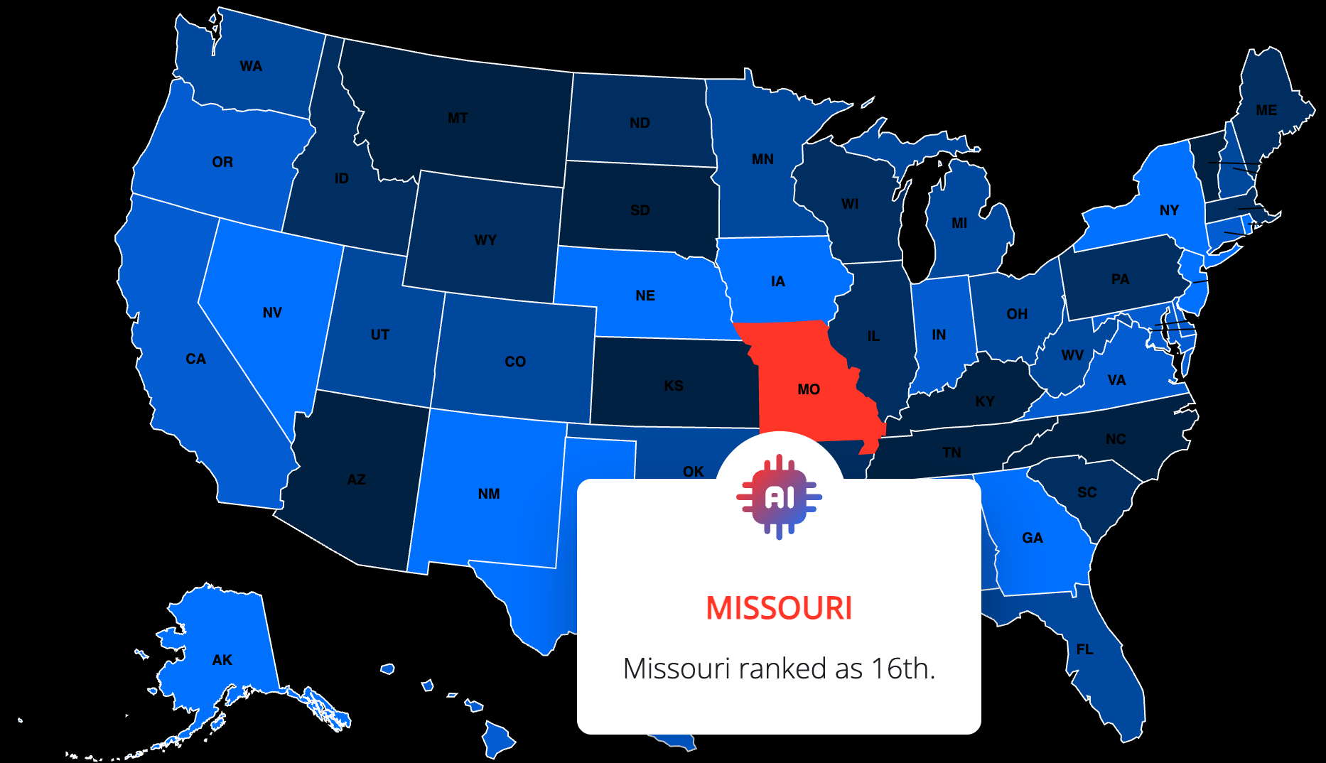 The Best States for AI Roles
